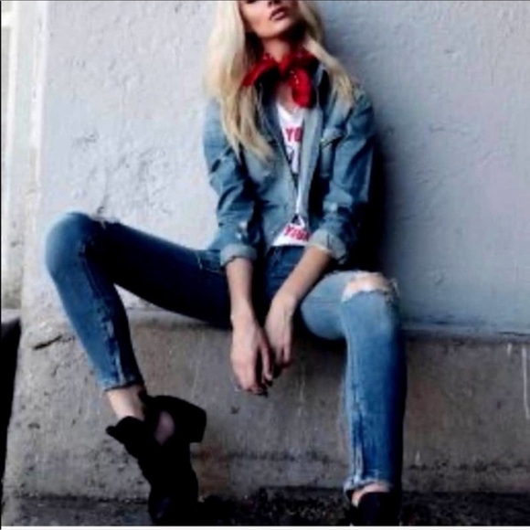 PISTOLA Anais Zip Cuff Skinny Jeans, - Picture 1 of 8
